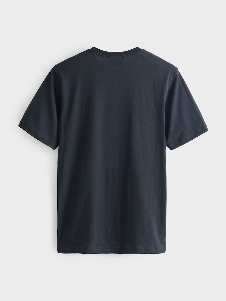 PS Paul Smith Regular-Fit Grey Logo 100% Cotton T-Shirt - Image 7 of 8