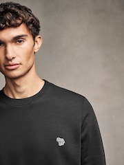 PS Paul Smith Quarter Zip Zebra Print Logo Sweatshirt - Image 4 of 5