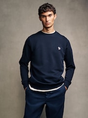 PS Paul Smith Quarter Zip Zebra Print Logo Sweatshirt - Image 1 of 6