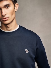 PS Paul Smith Quarter Zip Zebra Print Logo Sweatshirt - Image 5 of 6