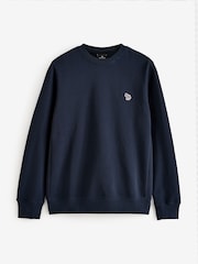 PS Paul Smith Quarter Zip Zebra Print Logo Sweatshirt - Image 6 of 6