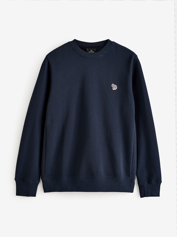 PS Paul Smith Quarter Zip Zebra Print Logo Sweatshirt - Image 6 of 6