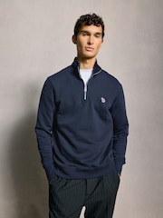 PS Paul Smith Logo Quarter Zip Sweatshirt - Image 1 of 6