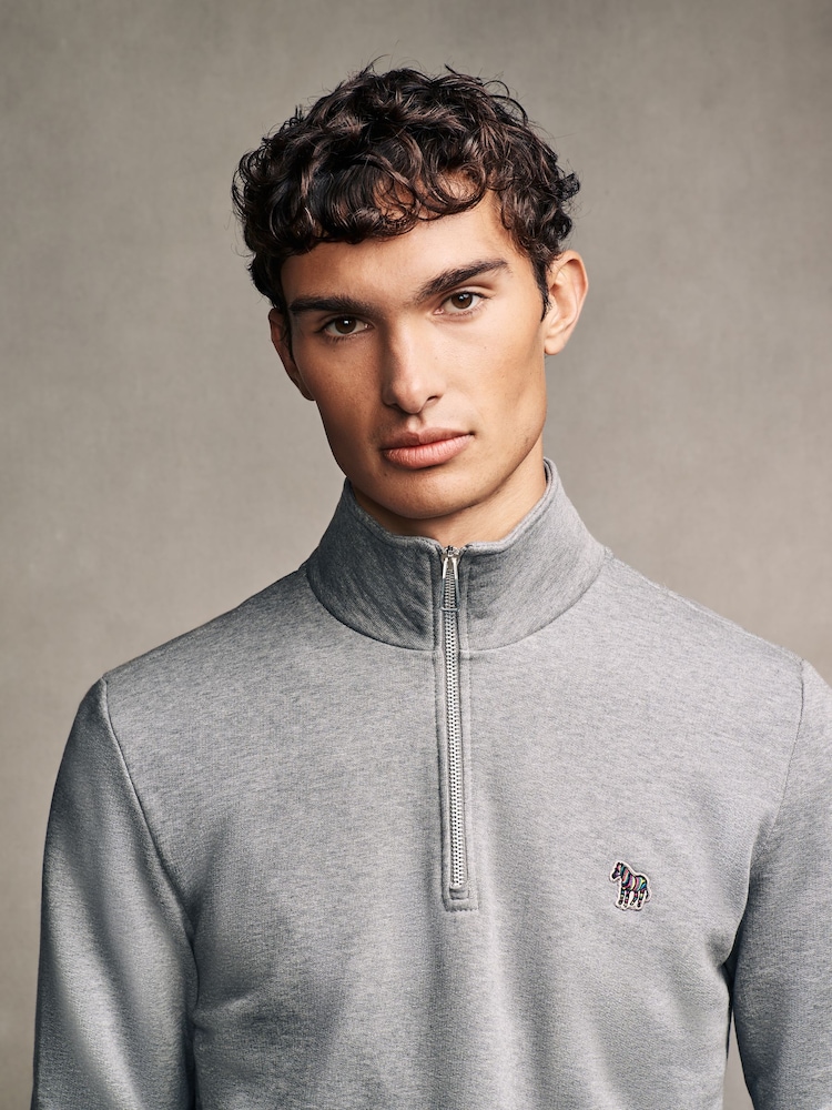 PS Paul Smith Logo Quarter Zip Sweatshirt - Image 5 of 6