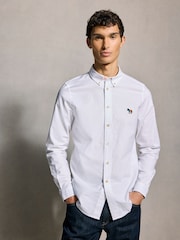 PS Paul Smith Zebra Print Logo Oxford Shirt - Image 1 of 5