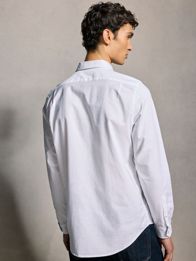 PS Paul Smith Zebra Print Logo Oxford Shirt - Image 2 of 5