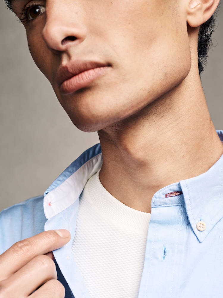 PS Paul Smith Zebra Print Logo Oxford Shirt - Image 6 of 6