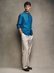PS Paul Smith Blue Mid Wash Denim Shirt - Image 4 of 6