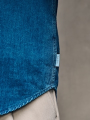 PS Paul Smith Blue Mid Wash Denim Shirt - Image 6 of 6
