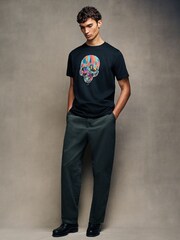PS Paul Smith 100% Cotton Multi Skull Graphic Print Black T-Shirt - Image 2 of 5