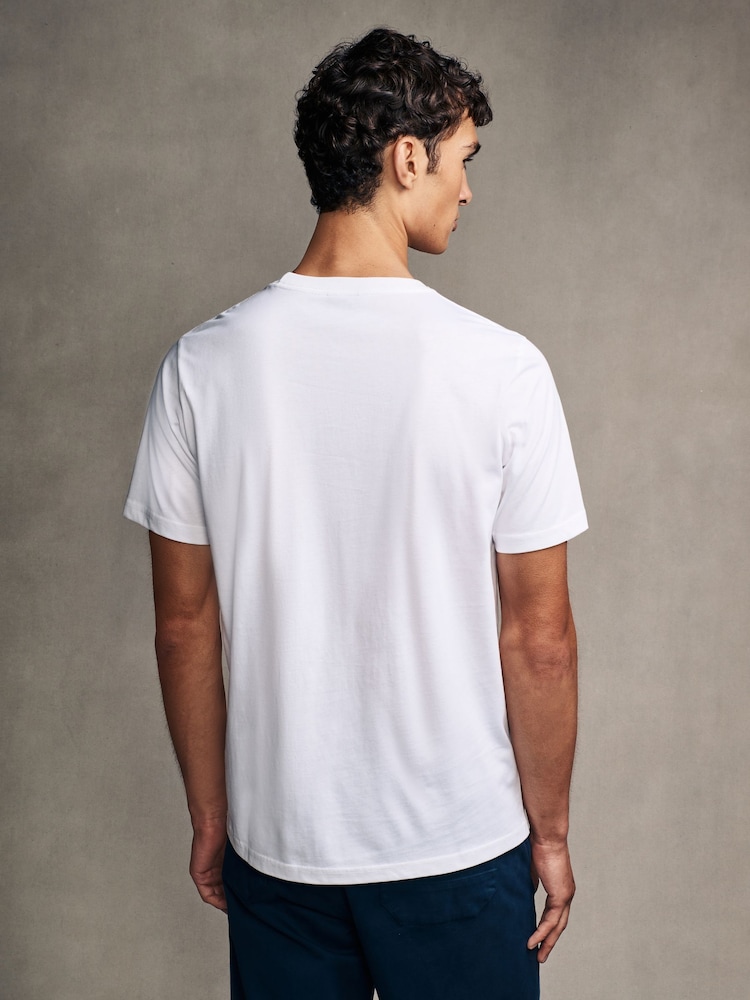 PS Paul Smith Graphic Line Up White T-Shirt - Image 2 of 5 PS Paul Smith Graphic Line Up White T-Shirt - Image 2 of 5