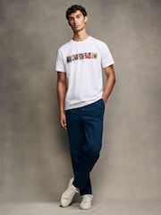 PS Paul Smith Graphic Line Up White T-Shirt - Image 3 of 5