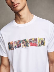 PS Paul Smith Graphic Line Up White T-Shirt - Image 5 of 5