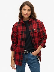 Superdry Искусственный мех клетчатый оверсайз - Image 1 of 6