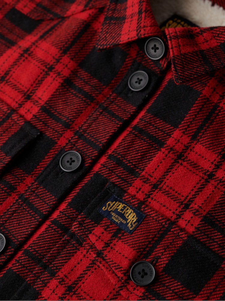 Superdry Искусственный мех клетчатый оверсайз - Image 6 of 6