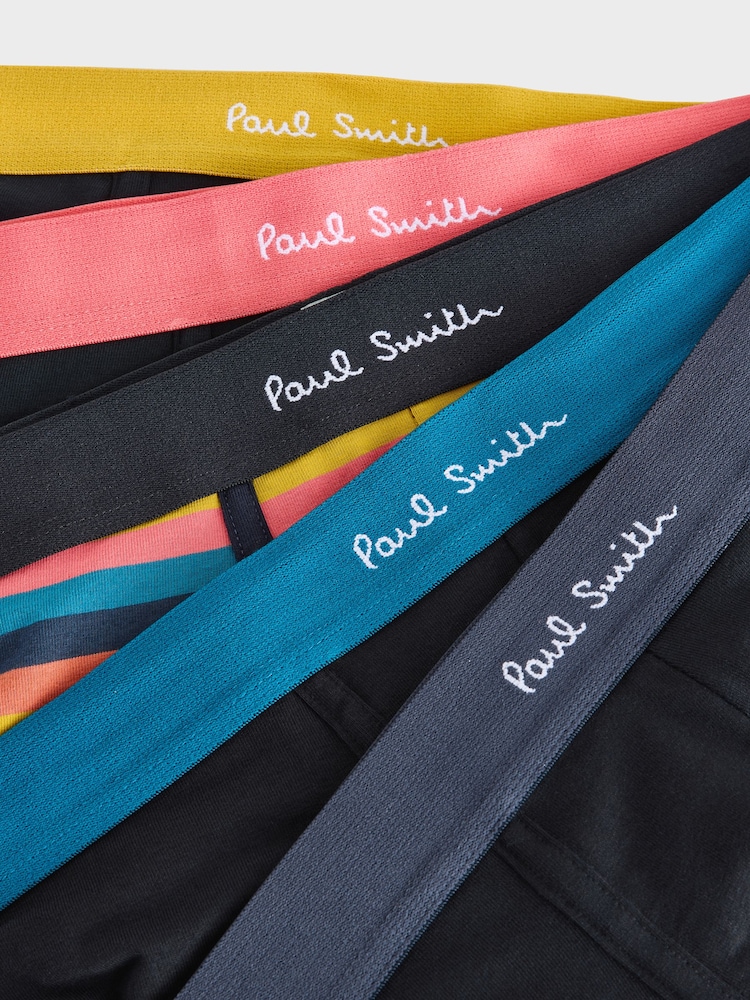 PS Paul Smith Multi Stripe Black Boxers 5 Pack - Image 7 of 7