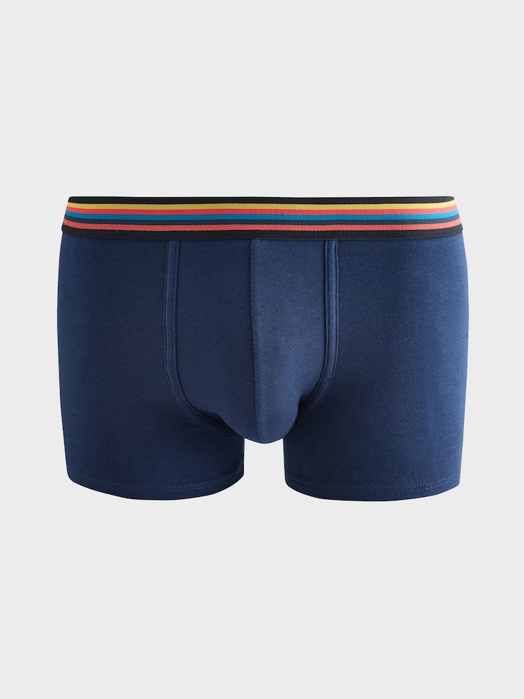 PS Paul Smith Navy Artist Stripe Low Rise Boxers 3 Pack - Image 2 of 3