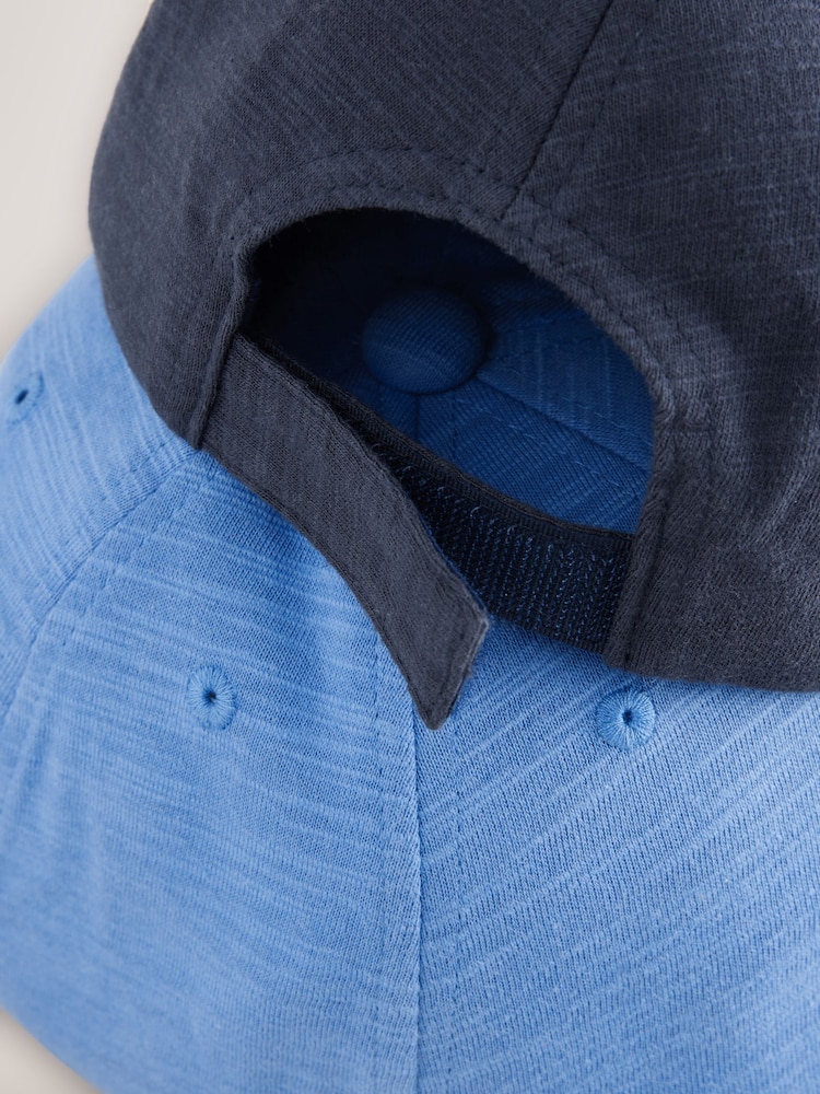 Blau & Marineblau - Baseball-Caps aus 100 % Baumwolle, 2er-Pack (3M.–16J.) - Bild 3 von 3 Blau & Marineblau - Baseball-Caps aus 100 % Baumwolle, 2er-Pack (3M.–16J.) - Bild 3 von 3