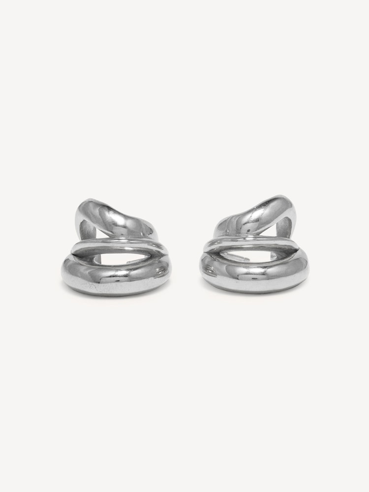 Completedworks Silver Tone Dollop Earrings - Image 1 of 5 Completedworks Silver Tone Dollop Earrings - Image 1 of 5
