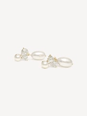 CompletedWorks Gold Plated Infinity's Reversal 18ct Pearl Drop Earrings - Image 3 of 4