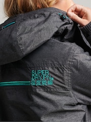 Superdry Grey Pop Zip Hooded Arctic SD-Windcheater Jacket - Image 6 of 6