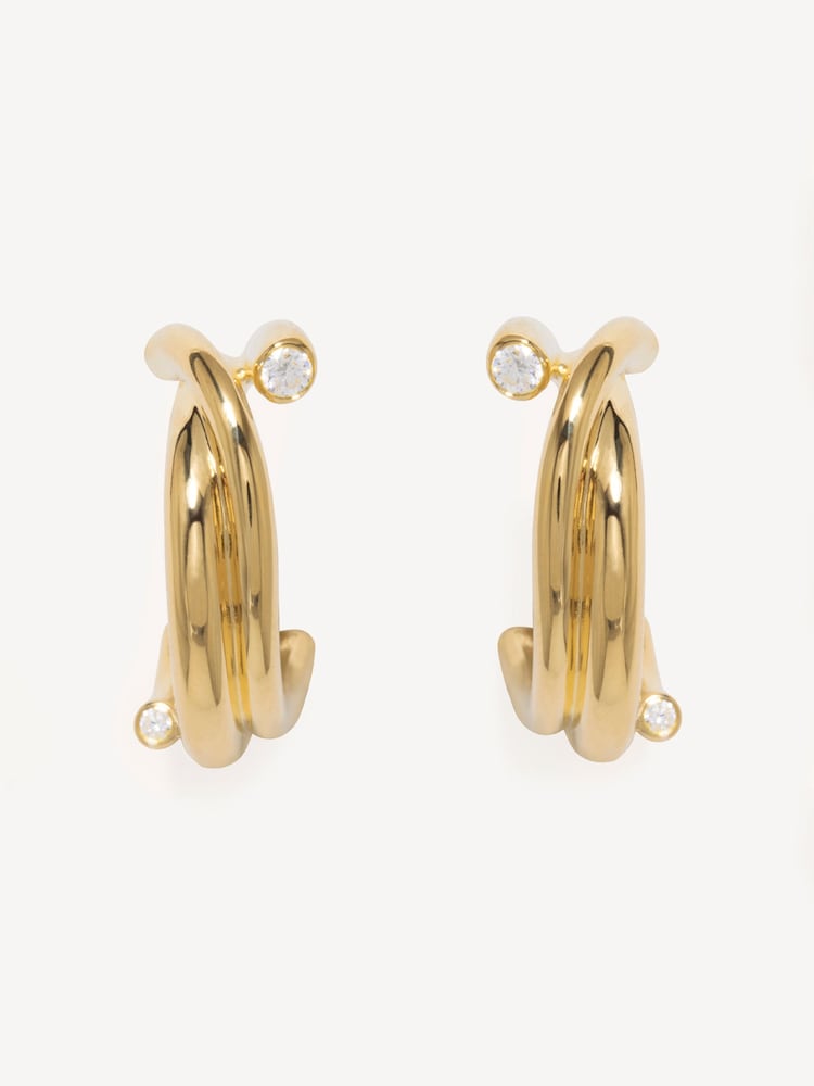 CompletedWorks Gold Tone 18ct Earrings - Image 1 of 4