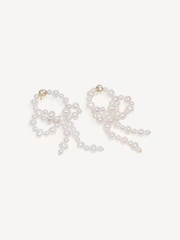 CompletedWorks Gold Tone Loop-The-Loop Pearl Earrings - Image 1 of 3