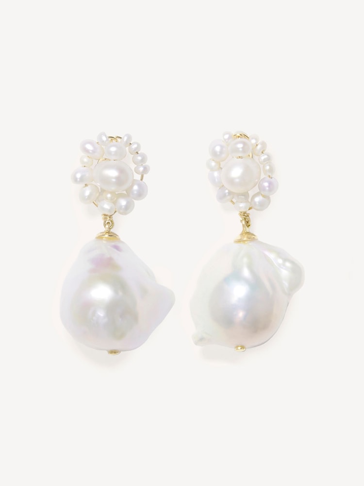 CompletedWorks Gold Tone Tra-la-la Pearl Earrings - Image 1 of 4