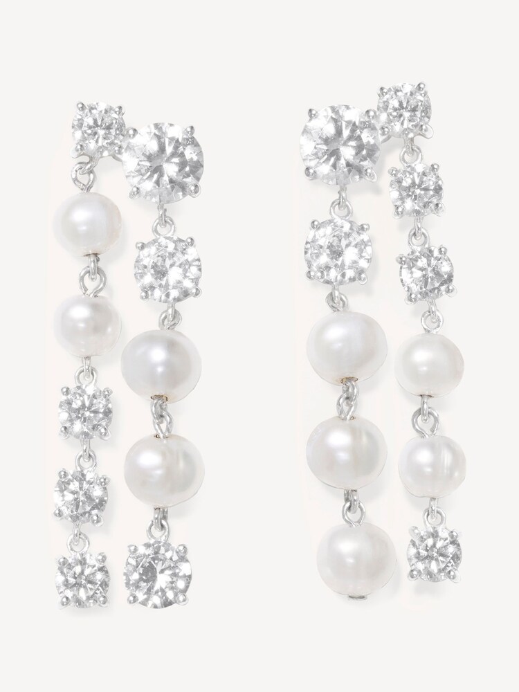 CompletedWorks Silver Tone Drop Earrings - Image 1 of 3