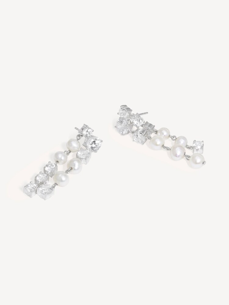CompletedWorks Silver Tone Drop Earrings - Image 2 of 3