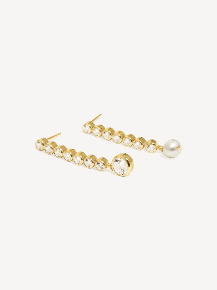 CompletedWorks Gold Tone Ascent Earrings - Image 2 of 3