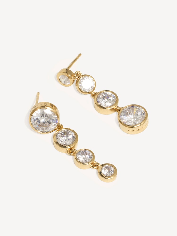 CompletedWorks Gold Tone The Light of the Past II Earrings - Image 2 of 6