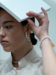CompletedWorks Gold Tone The Light of the Past II Earrings - Image 6 of 6