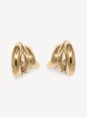 Completedworks Gold Tone Dollop Earrings - Image 1 of 4