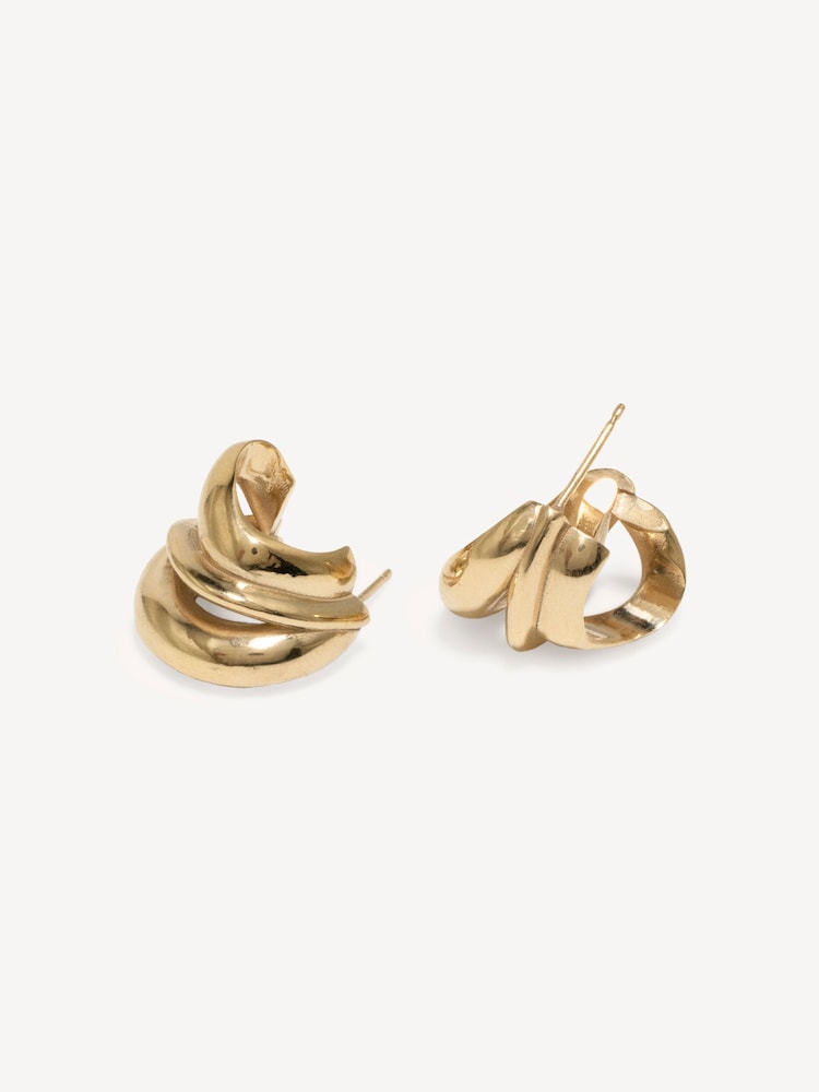 Completedworks Gold Tone Dollop Earrings - Image 2 of 4 Completedworks Gold Tone Dollop Earrings - Image 2 of 4