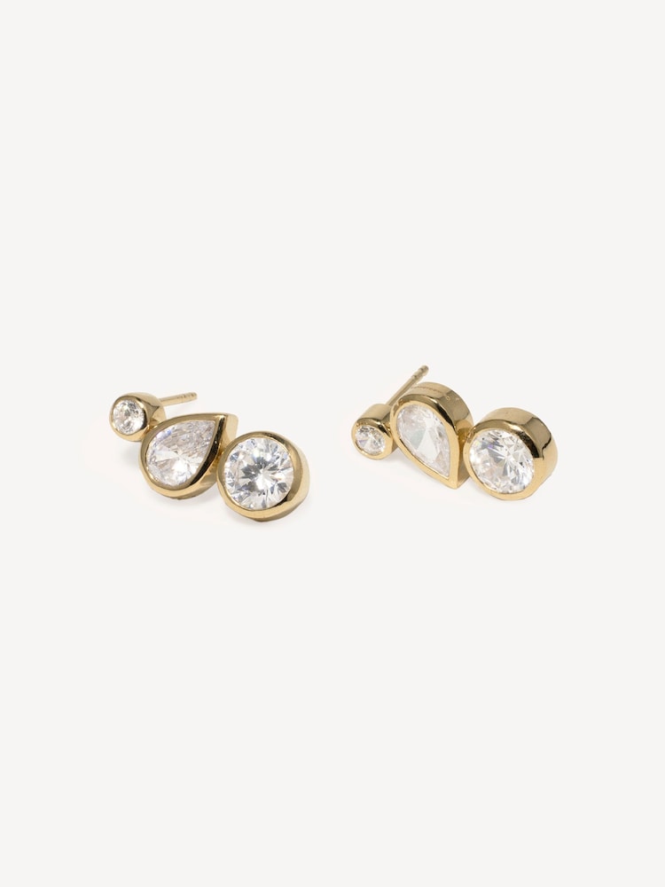 CompletedWorks Gold Tone Like Peas in a Pod II Earrings - Image 2 of 4 CompletedWorks Gold Tone Like Peas in a Pod II Earrings - Image 2 of 4