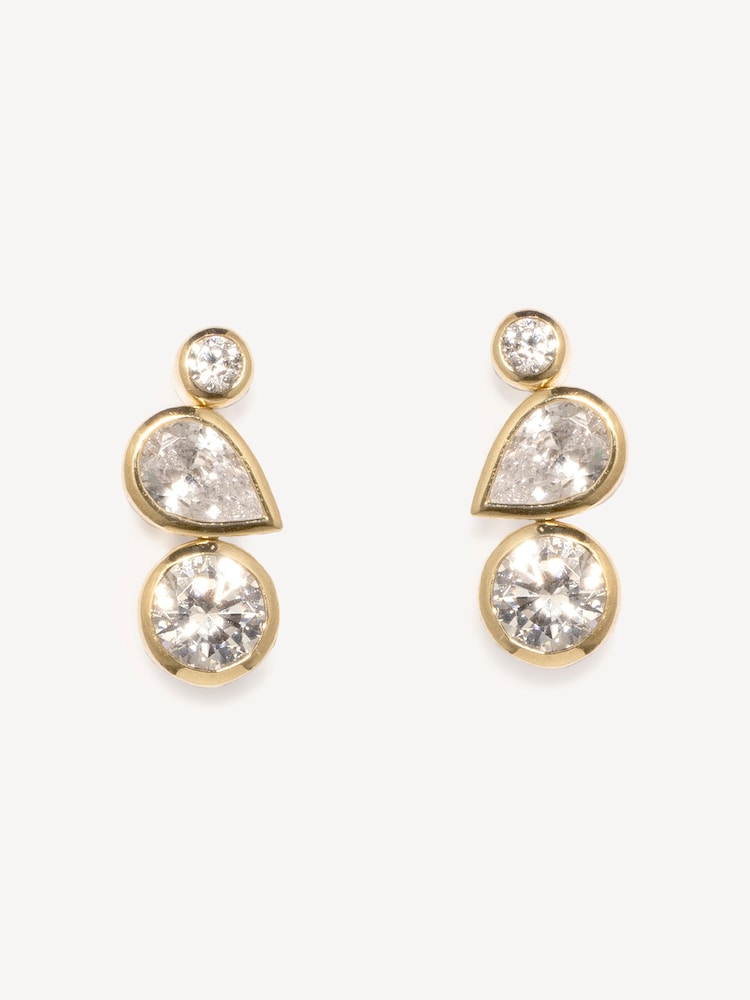 CompletedWorks Gold Tone Like Peas in a Pod II Earrings - Image 4 of 4 CompletedWorks Gold Tone Like Peas in a Pod II Earrings - Image 4 of 4