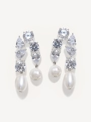 CompletedWorks Silver Tone Cascading Earrings - Image 1 of 5