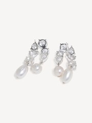 CompletedWorks Silver Tone Cascading Earrings - Image 2 of 5