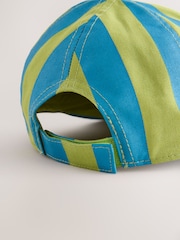 Green Stripe Baseball Cap Hat (3mths-10yrs) - Image 4 of 4