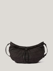 Jigsaw Brown Nylon Drawstring Cross-Body Bag - Image 3 of 6