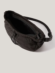 Jigsaw Brown Nylon Drawstring Cross-Body Bag - Image 6 of 6