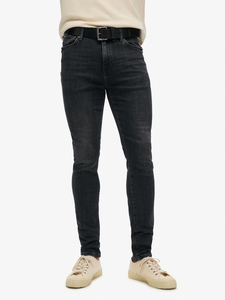 Superdry Black Vintage Skinny Jeans - Image 1 of 4