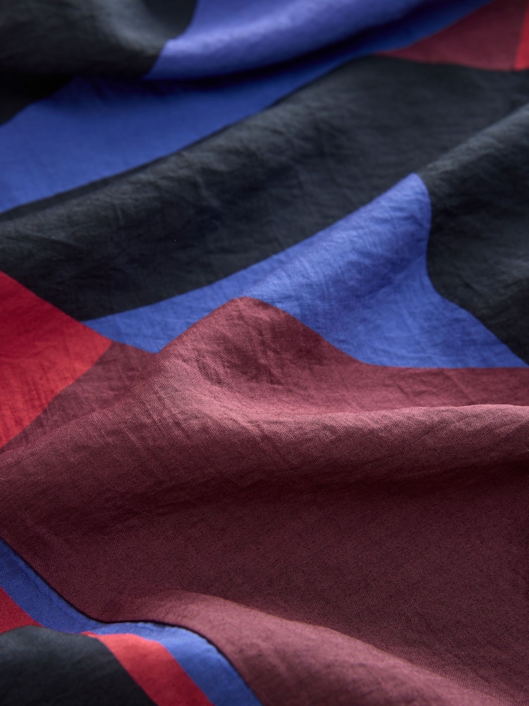 rdeča/modra Abstract potisk; vzorec - Kaftan dolga obleka z V-izrezom - Slika 8 iz 8 rdeča/modra Abstract potisk; vzorec - Kaftan dolga obleka z V-izrezom - Slika 8 iz 8