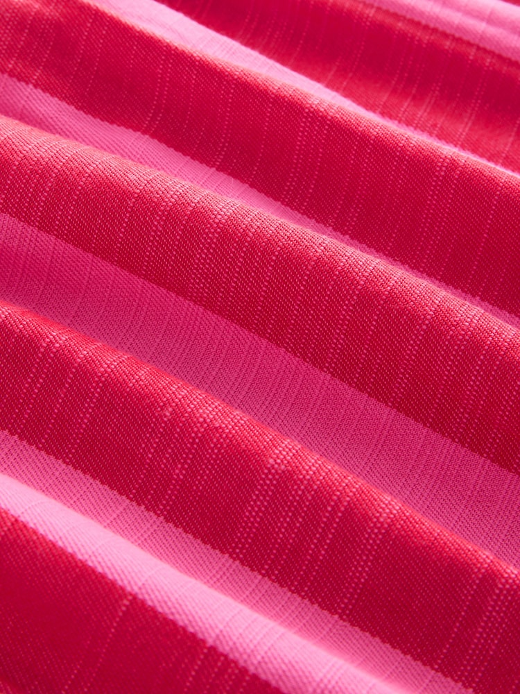 Red/Pink Stripe Square Neck Maxi Summer Dress - Image 8 of 8