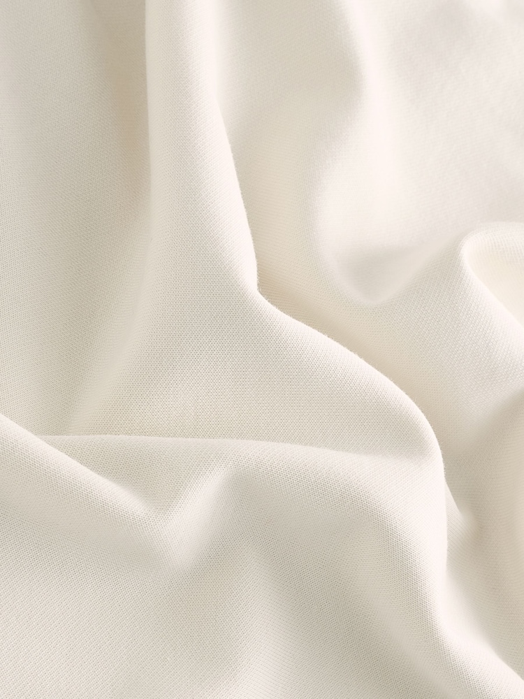 Кремовый с принтом фруктов Off White - Платье миди с короткими рукавами и круглым вырезом на спине с графическим принтом - Image 9 of 9