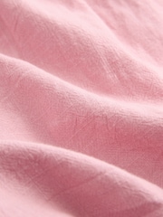 Pastel Pink 100% Cotton Sleeveless Waistcoat Style Playsuit - Image 5 of 6
