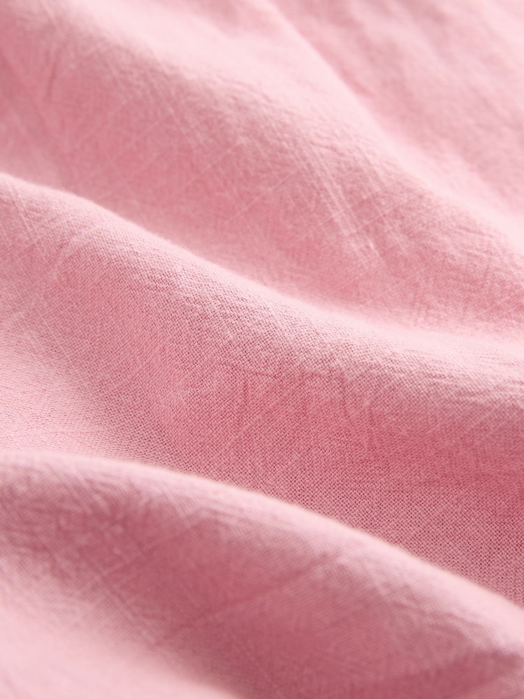 Pastel Pink 100% Cotton Sleeveless Waistcoat Style Playsuit - Image 6 of 6