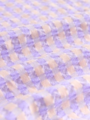 Pink/Purple Seersucker Bandeau Midi Summer Dress - Image 8 of 8