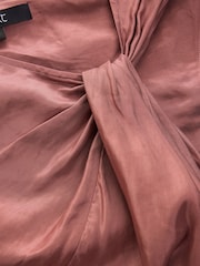 Chocolate Brown N. Premium Occasion Twist Maxi Dress - Image 5 of 6